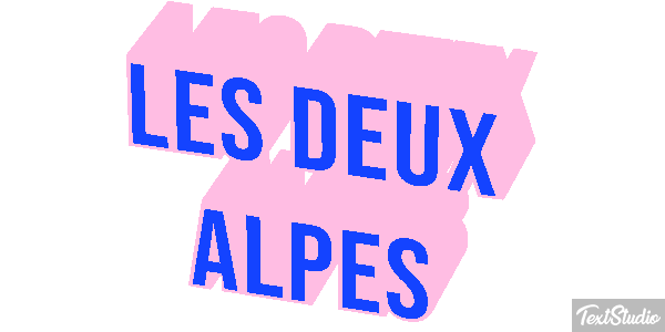 Les Deux Alpes Texteffekt