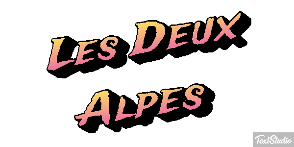 Les Deux Alpes Texteffekt