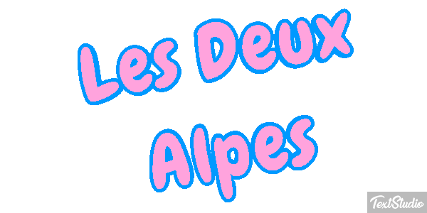 Les Deux Alpes Texteffekt