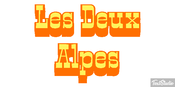 Les Deux Alpes Texteffekt