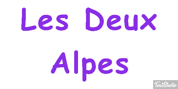 Les Deux Alpes Texteffekt