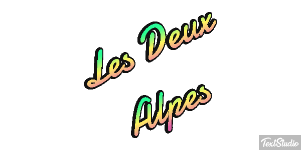 Les Deux Alpes Texteffekt