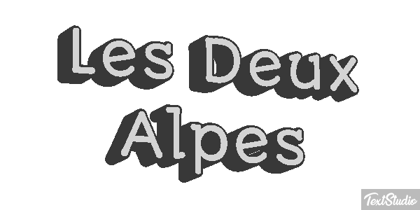 Les Deux Alpes Texteffekt
