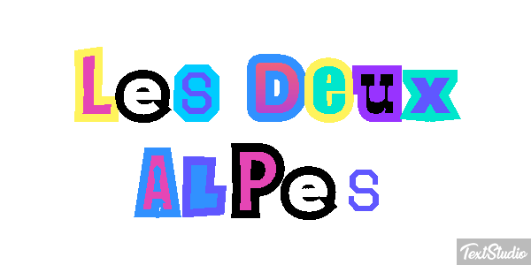 Les Deux Alpes Texteffekt