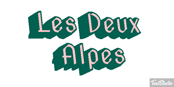 Les Deux Alpes Texteffekt