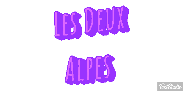 Les Deux Alpes Texteffekt