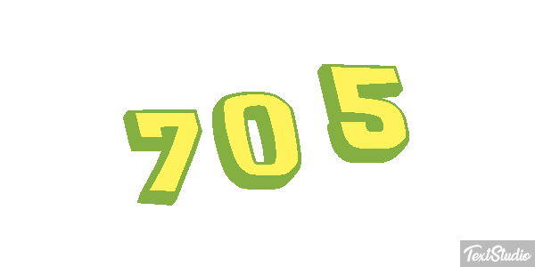 705 Tekst effect