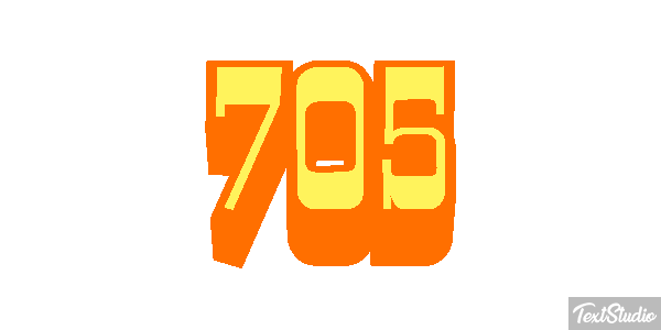 705 Tekst effect