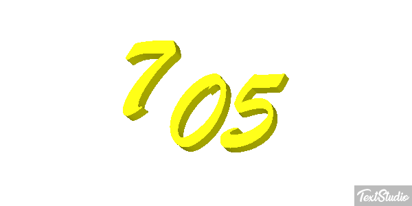 705 Tekst effect
