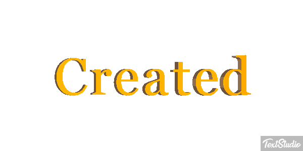 Created Effet de texte