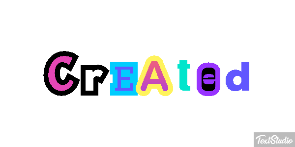 Created Effet de texte