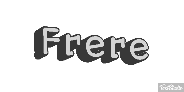 Frère Текстовый эффект