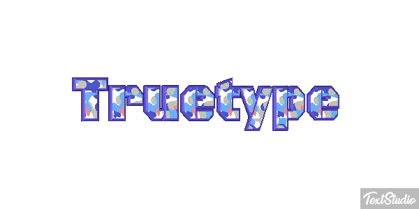 Truetype Text effect