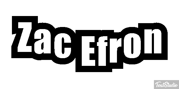 Zac Efron Text effect
