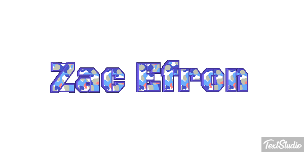 Zac Efron Text effect