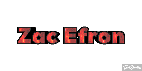 Zac Efron Text effect