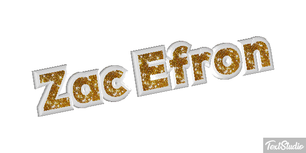 Zac Efron Text effect