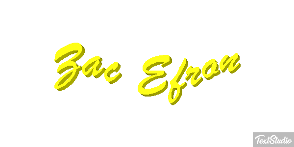 Zac Efron Text effect
