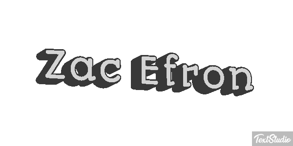 Zac Efron Text effect