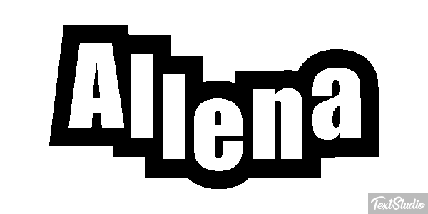 Allena Text effect
