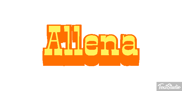 Allena Text effect