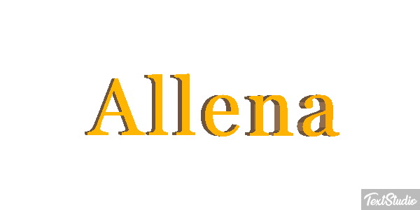 Allena Text effect