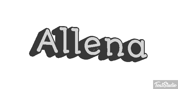 Allena Text effect