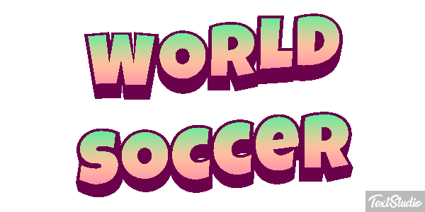 World Soccer Texteffekt