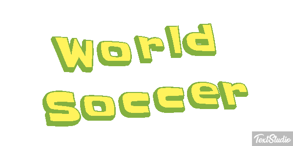 World Soccer Texteffekt