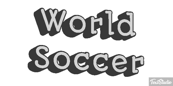 World Soccer Texteffekt