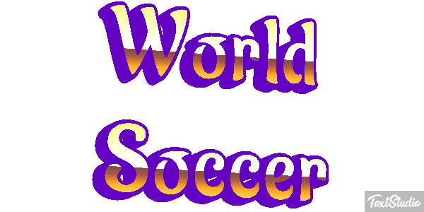 World Soccer Texteffekt