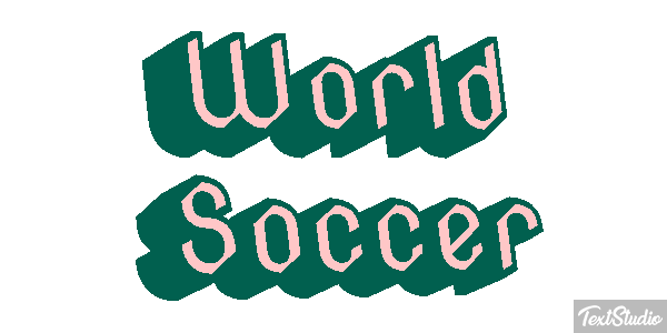 World Soccer Texteffekt