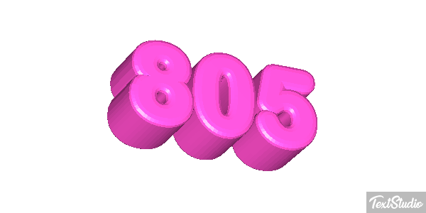 805 Tekst effect