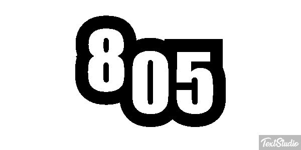 805 Tekst effect