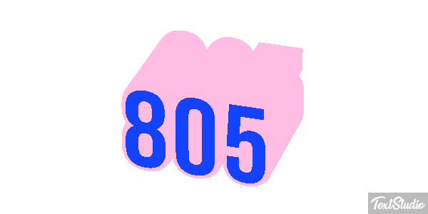 805 Tekst effect