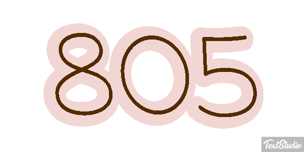 805 Tekst effect