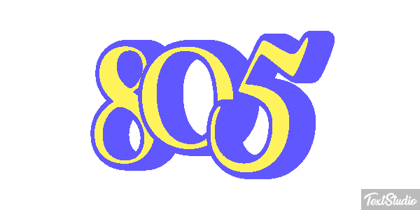 805 Tekst effect