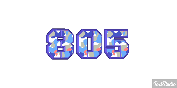 805 Tekst effect