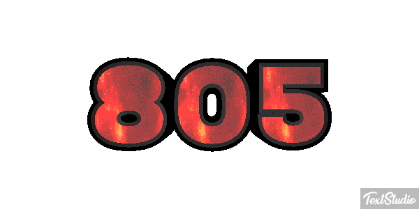 805 Tekst effect