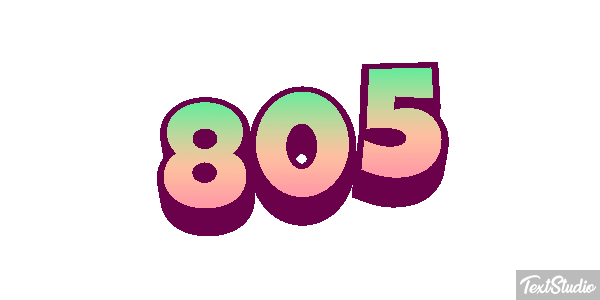805 Tekst effect