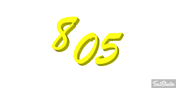 805 Tekst effect