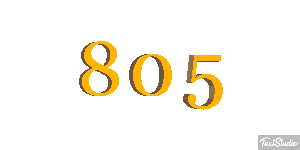 805 Tekst effect