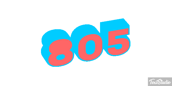 805 Tekst effect