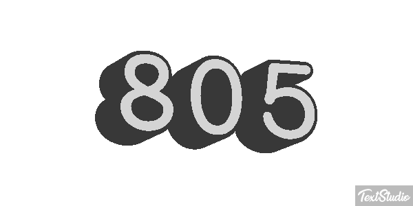 805 Tekst effect