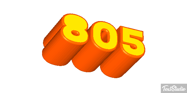 805 Tekst effect