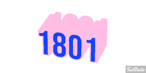 1801 Text effect