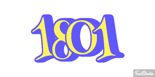 1801 Text effect