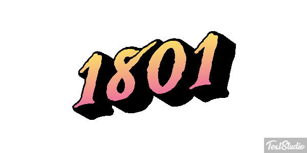 1801 Text effect