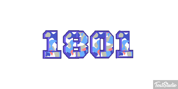 1801 Text effect
