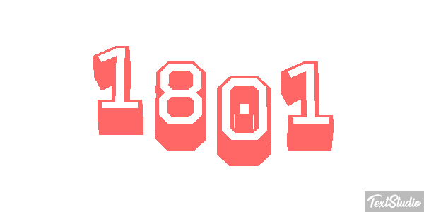 1801 Text effect